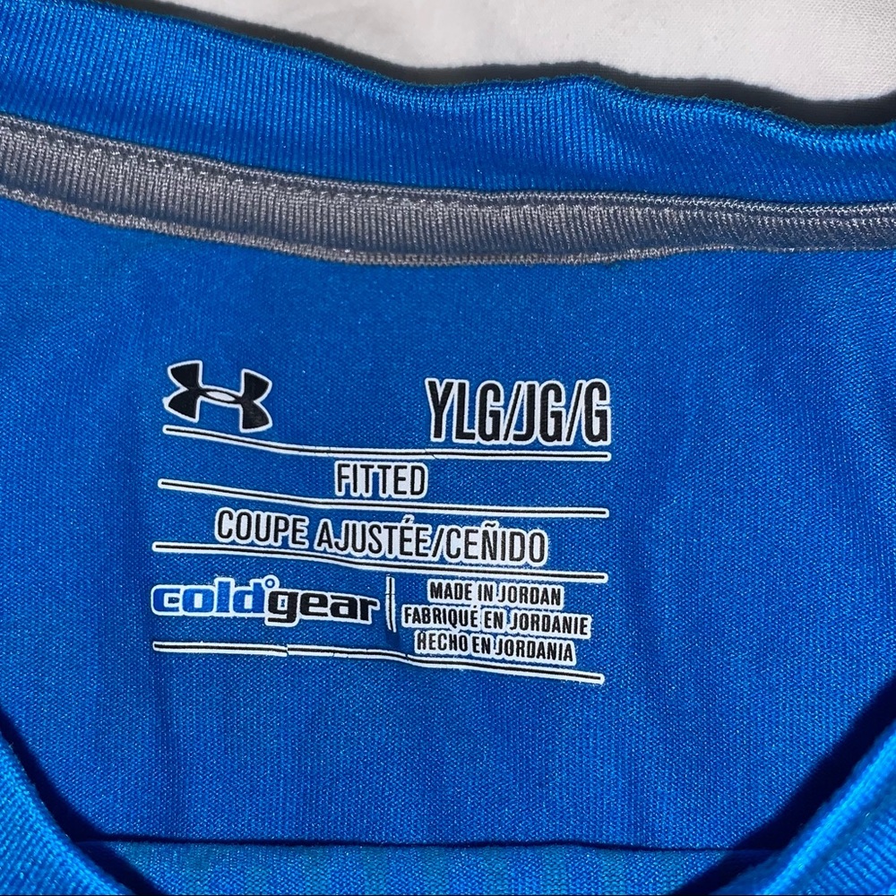 UNDER ARMOUR COLDGEAR BOYS BASEBALL shirt size large 12 14 - Picture 7 of 10